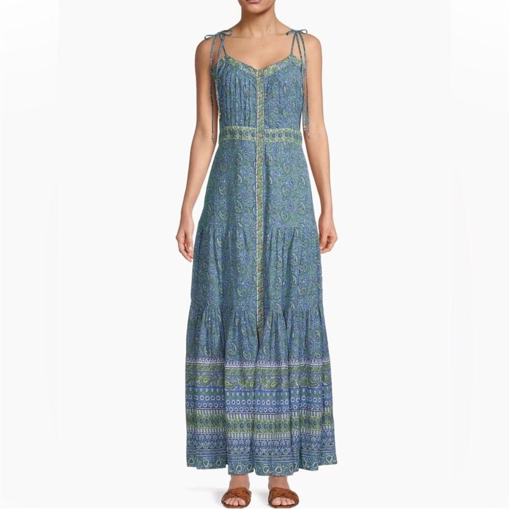 Veronica Beard Windansea Blue Paisley Maxi Dress - Picture 8 of 9